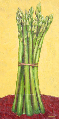 Asparagus On Red