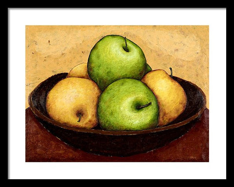 Mixed Apples In Bowl
